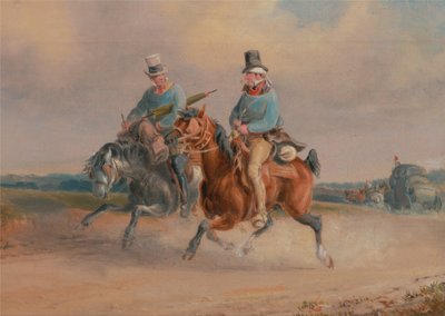 Eine Szene auf der Straße in Frankreich von Charles Cooper Henderson